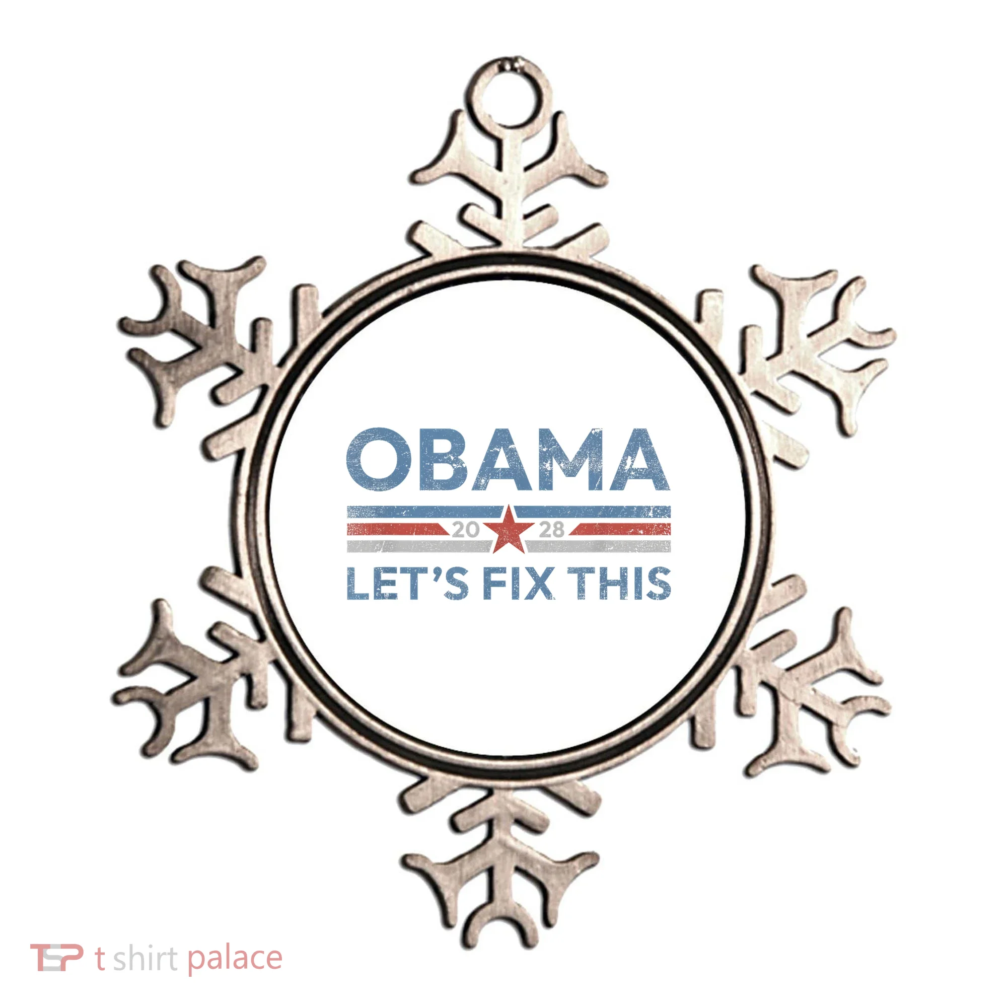 Obama 2028 Political Protest Rally Ornament