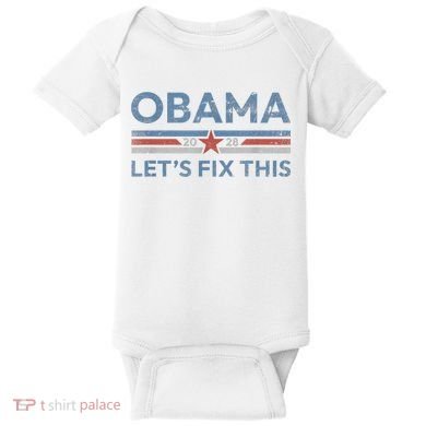 Obama 2028 Political Protest Rally Baby Bodysuit