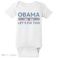 Obama 2028 Political Protest Rally Baby Bodysuit thumb 0