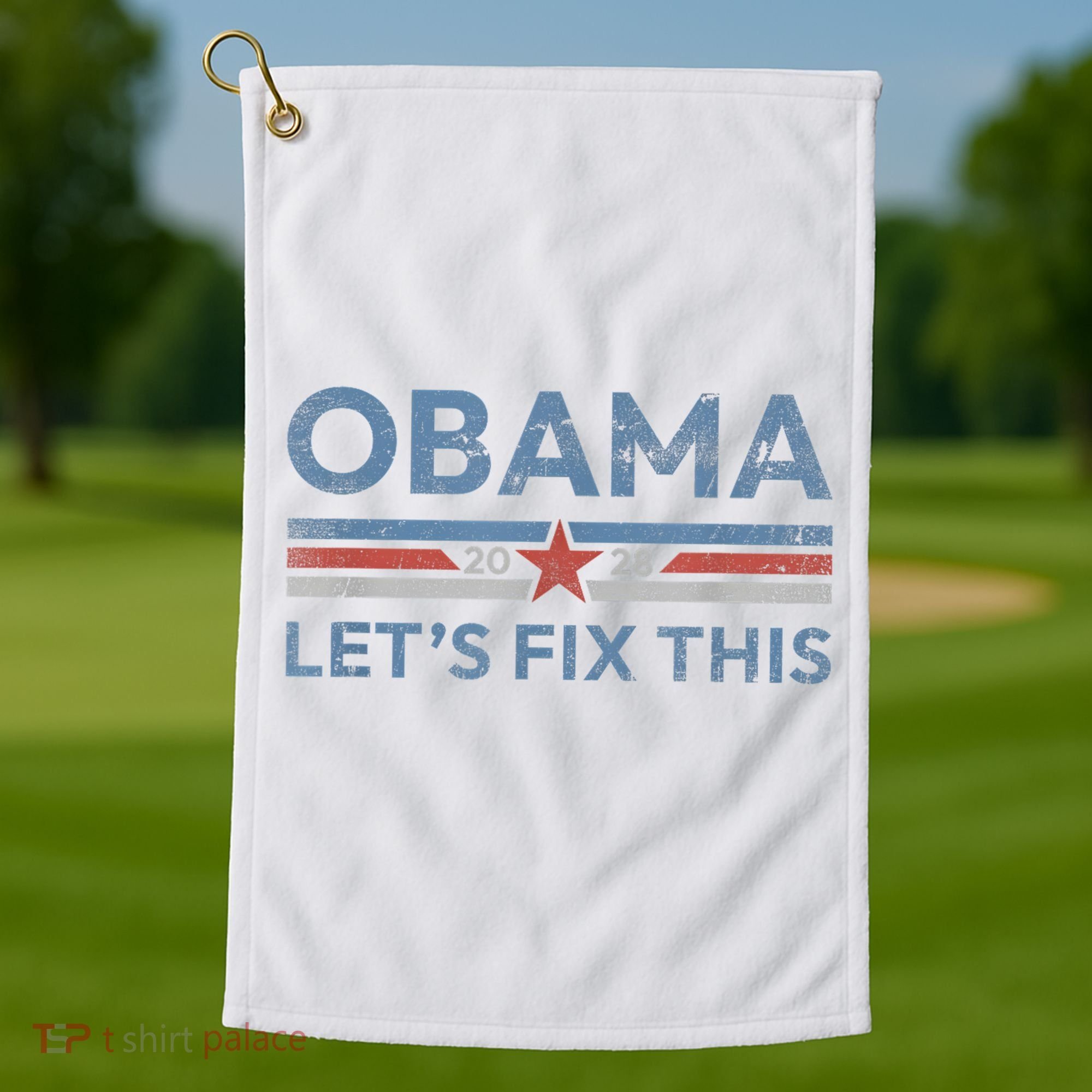 Obama 2028 Political Protest Rally Golf Towel
