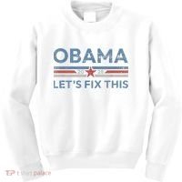 Obama 2028 Political Protest Rally Kids Sweatshirt thumb 0