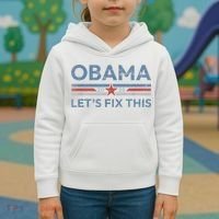 Obama 2028 Political Protest Rally Kids Hoodie thumb 3