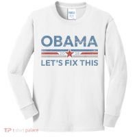 Obama 2028 Political Protest Rally Kids Long Sleeve Shirt thumb 0