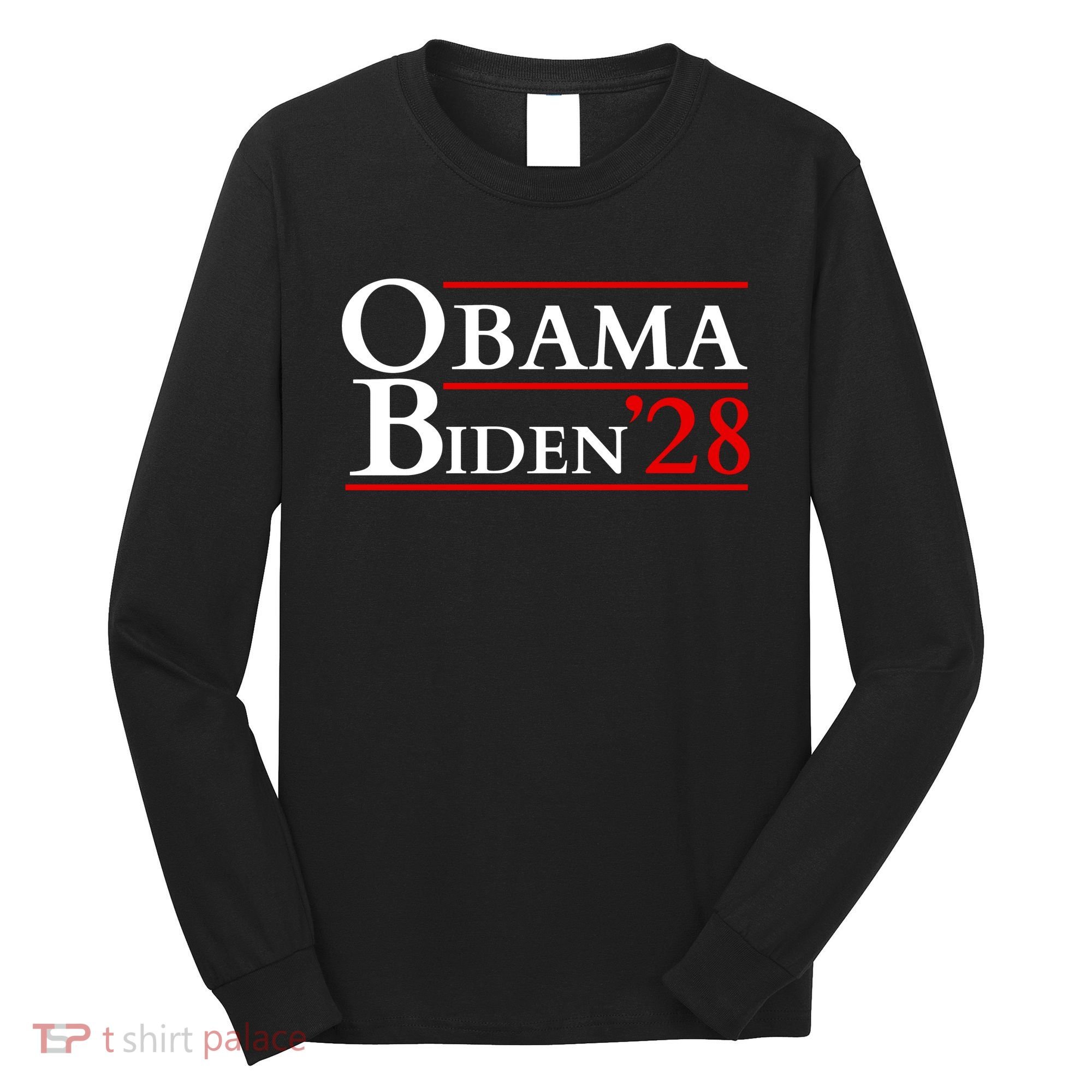 Obama 28 - Retro Campaign Obama Biden Long Sleeve Shirt