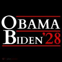Obama 28 - Retro Campaign Obama Biden Button thumb 1