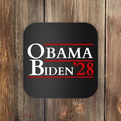 Obama 28 - Retro Campaign Obama Biden Coaster