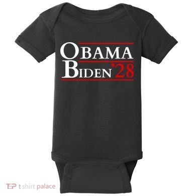 Obama 28 - Retro Campaign Obama Biden Baby Bodysuit