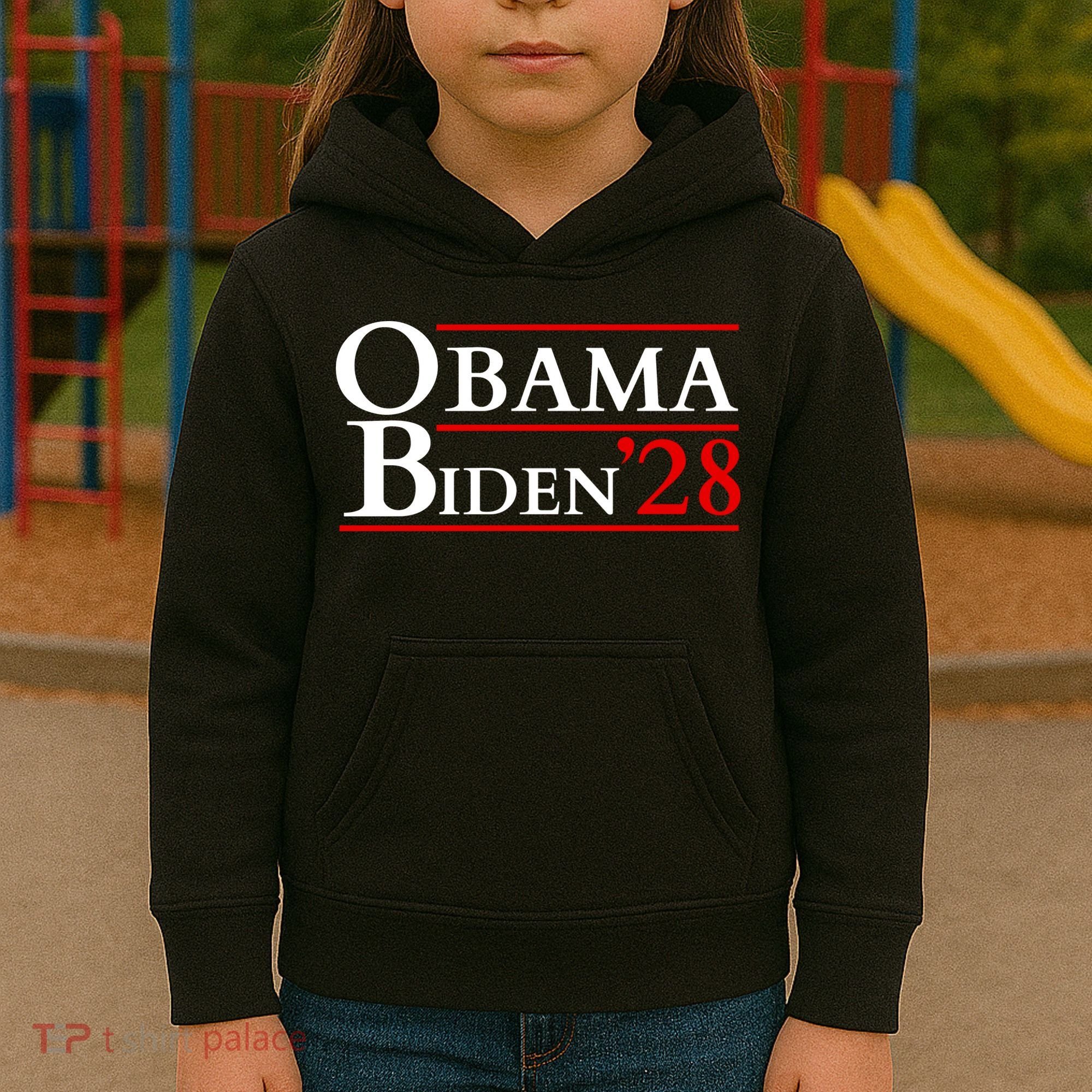 Obama 28 - Retro Campaign Obama Biden Kids Hoodie