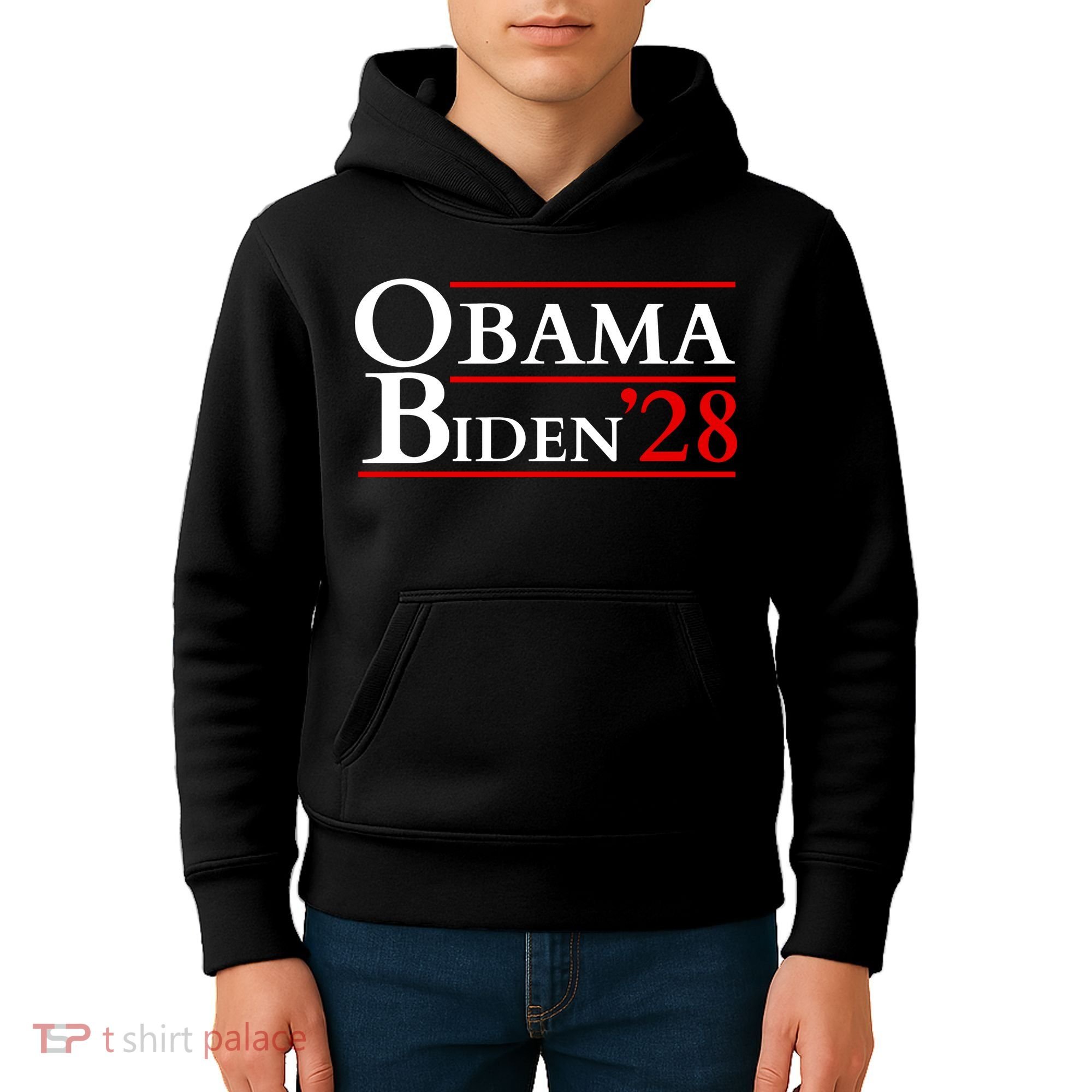 Obama 28 - Retro Campaign Obama Biden Kids Hoodie