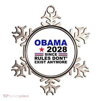 Obama 2028 Since Rules Don't Exist Anymore Ornament