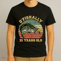 OFishally 21 Years Old Fishing Birthday Theme Party 21st T-Shirt thumb 3