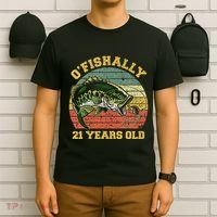 OFishally 21 Years Old Fishing Birthday Theme Party 21st T-Shirt thumb 6