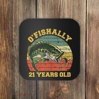 OFishally 21 Years Old Fishing Birthday Theme Party 21st Coaster thumb 0