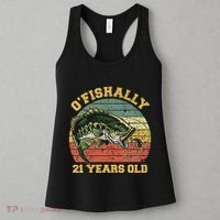OFishally 21 Years Old Fishing Birthday Theme Party 21st Women's Tank Top thumb 3