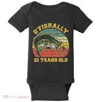 OFishally 21 Years Old Fishing Birthday Theme Party 21st Baby Bodysuit thumb 0