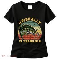 OFishally 21 Years Old Fishing Birthday Theme Party 21st Women's T-Shirt thumb 0