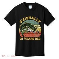 OFishally 21 Years Old Fishing Birthday Theme Party 21st Kids T-Shirt thumb 0