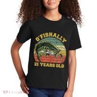 OFishally 21 Years Old Fishing Birthday Theme Party 21st Kids T-Shirt thumb 2