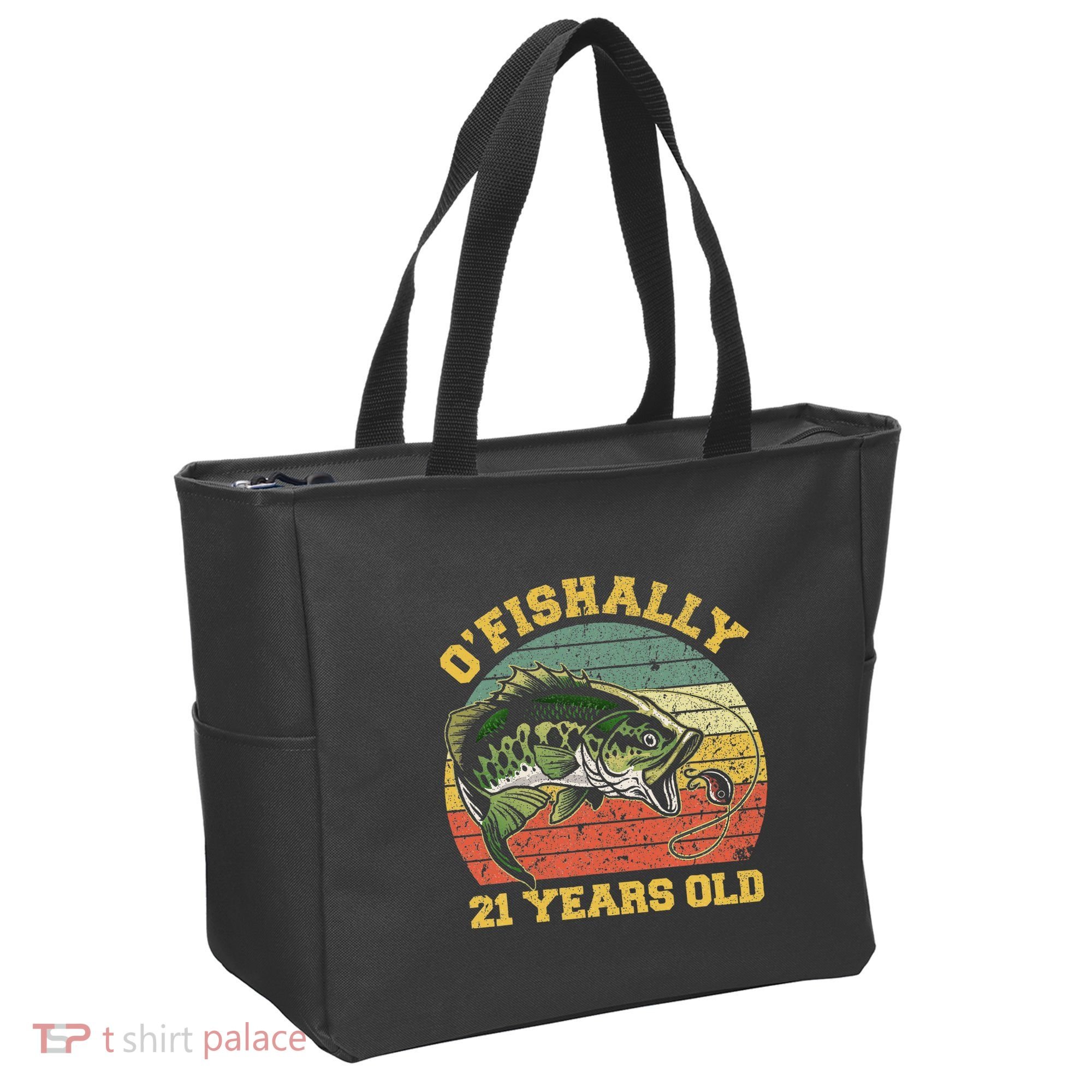 OFishally 21 Years Old Fishing Birthday Theme Party 21st Tote Bag