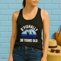 Ofishally 30 Years Old Fisherman 30th Birthday Fishing Women's Tank Top thumb 2