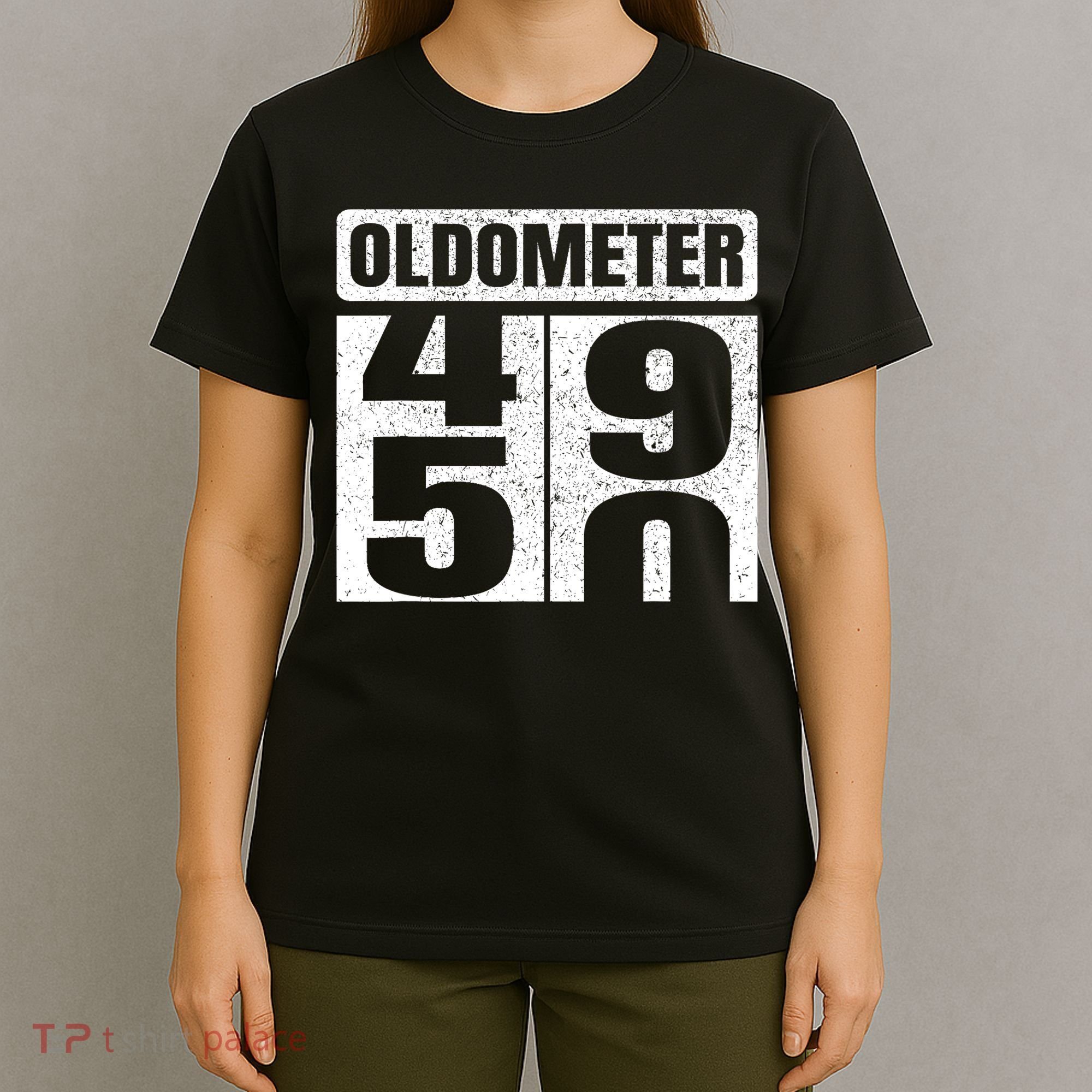 Oldometer 4950s 50th Birthday Tees Funny Gifts Idea T-Shirt