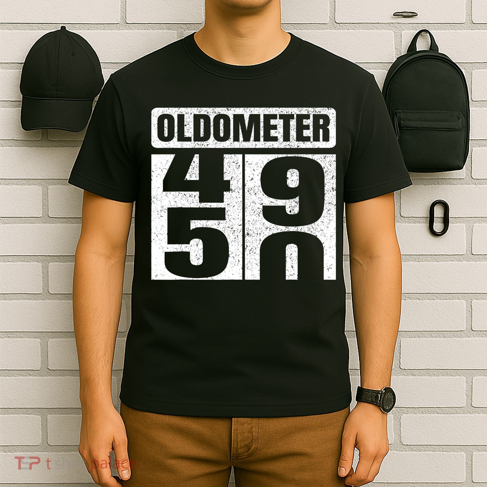Oldometer 4950s 50th Birthday Tees Funny Gifts Idea T-Shirt