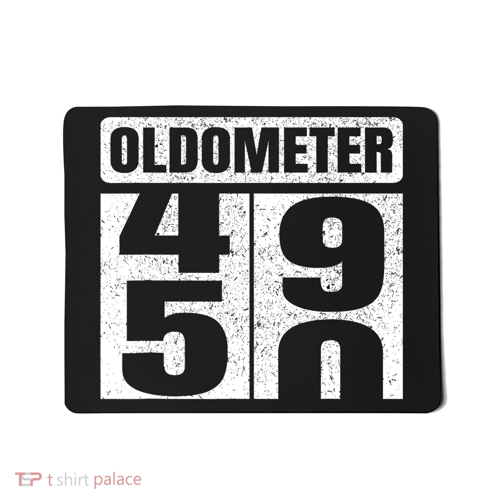 Oldometer 4950s 50th Birthday Tees Funny Gifts Idea Mousepad