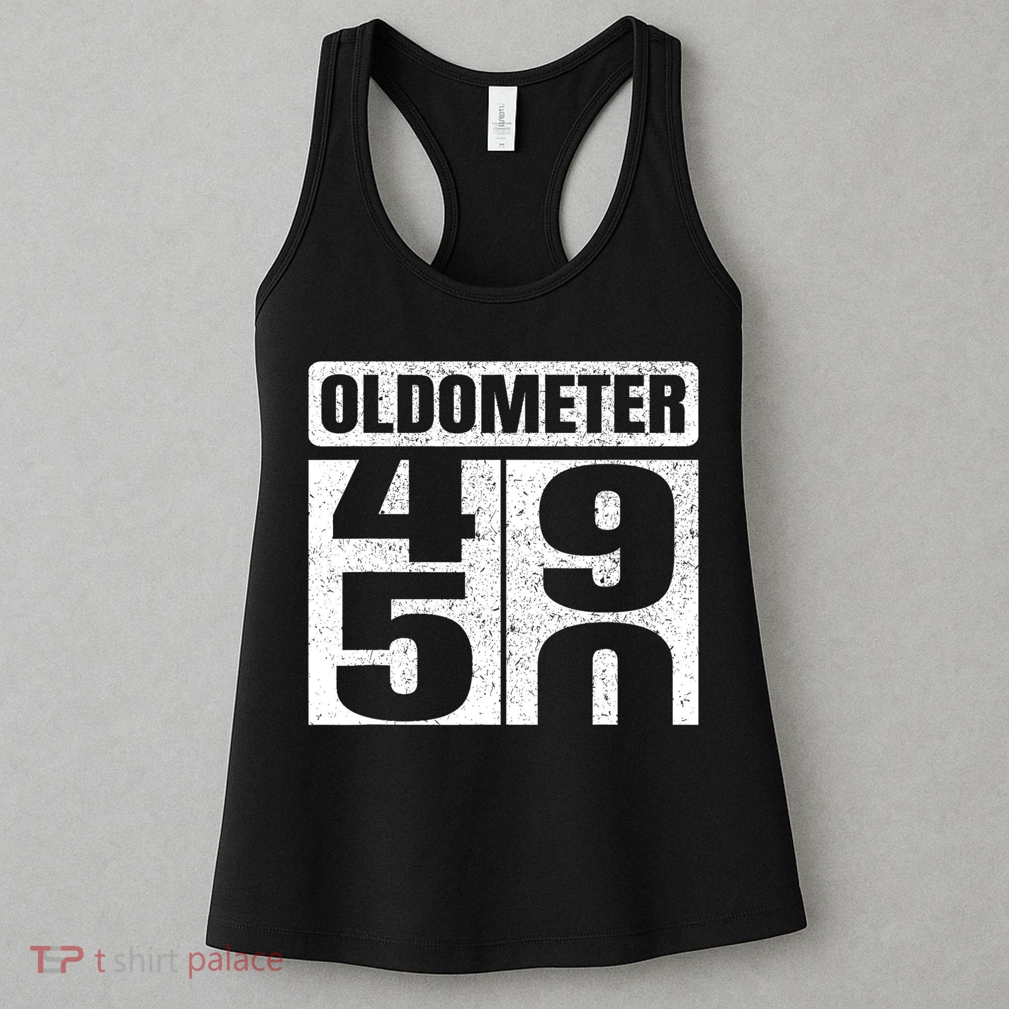 Oldometer 4950s 50th Birthday Tees Funny Gifts Idea Women's Tank Top