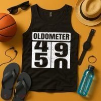 Oldometer 4950s 50th Birthday Tees Funny Gifts Idea Tank Top thumb 4