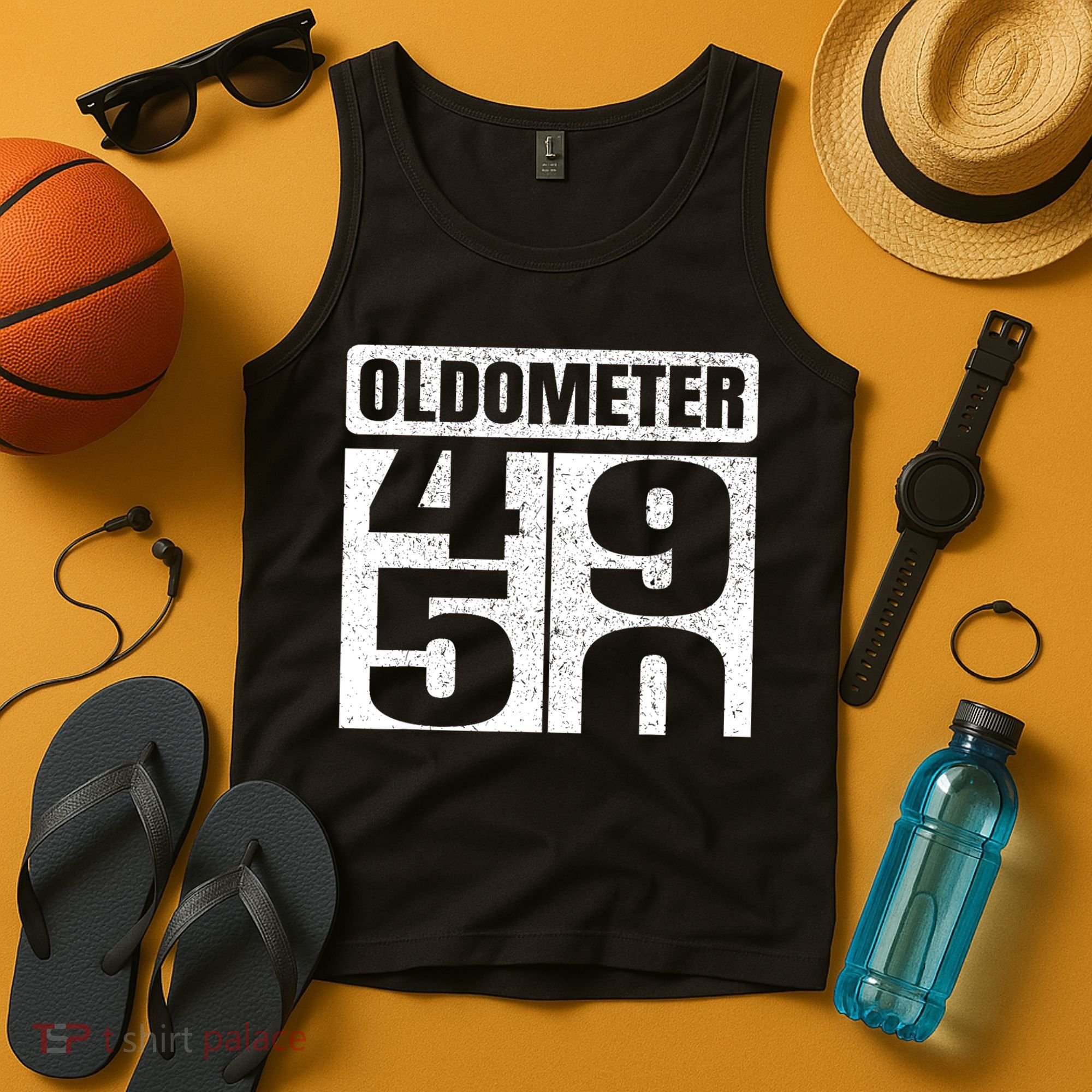 Oldometer 4950s 50th Birthday Tees Funny Gifts Idea Tank Top