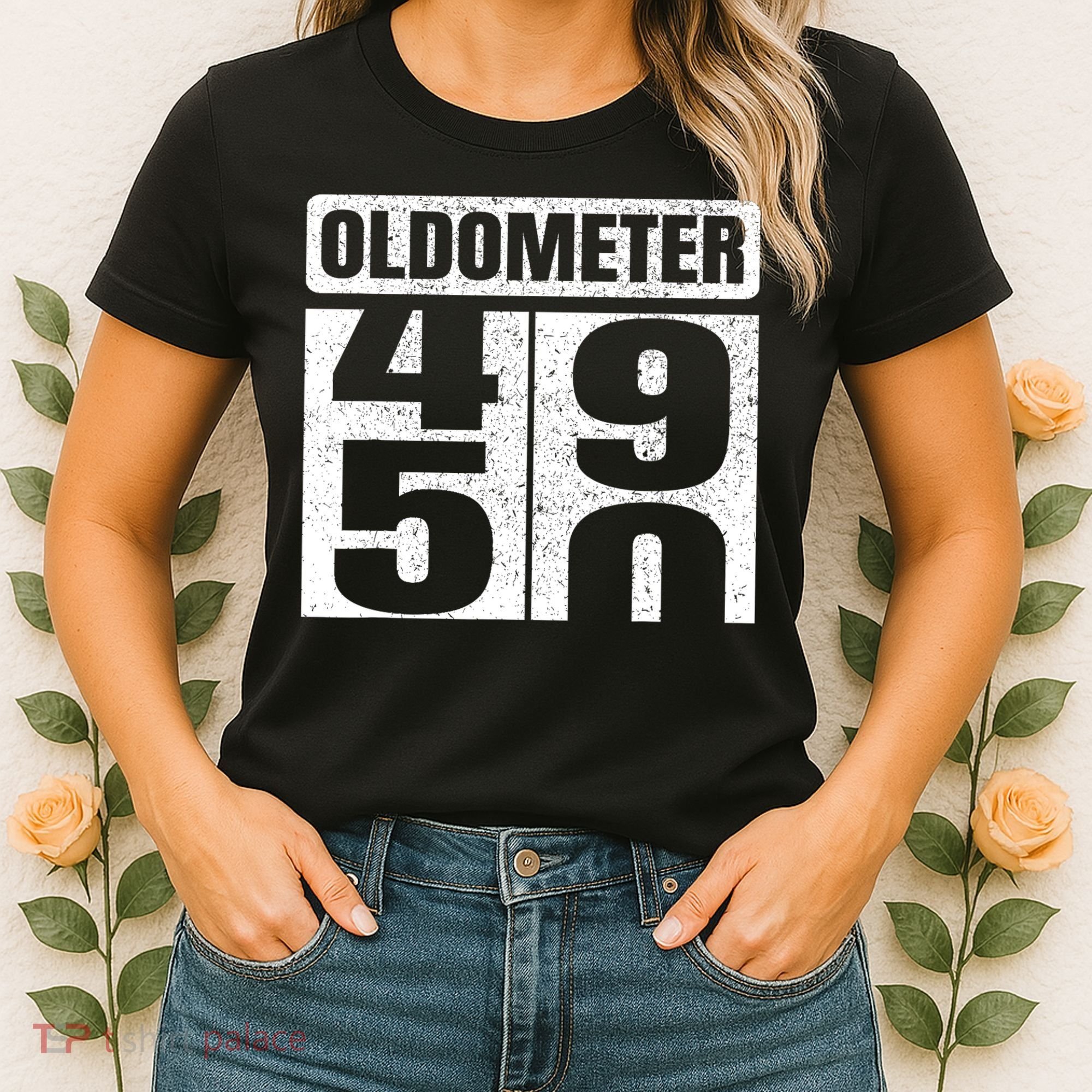 Oldometer 4950s 50th Birthday Tees Funny Gifts Idea Women's T-Shirt
