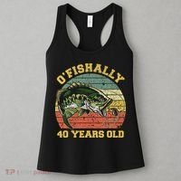 OFishally 40 Years Old Fishing Birthday Theme Party 40th Women's Tank Top thumb 3