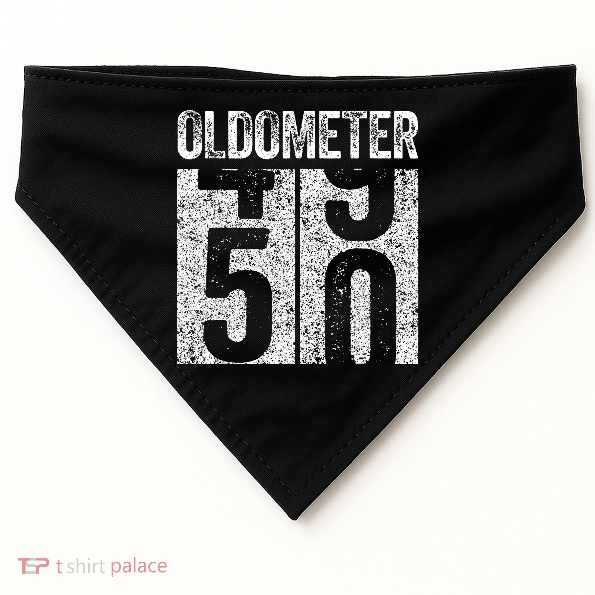 Oldometer 50 50th Birthday USA-Made Doggie Bandana