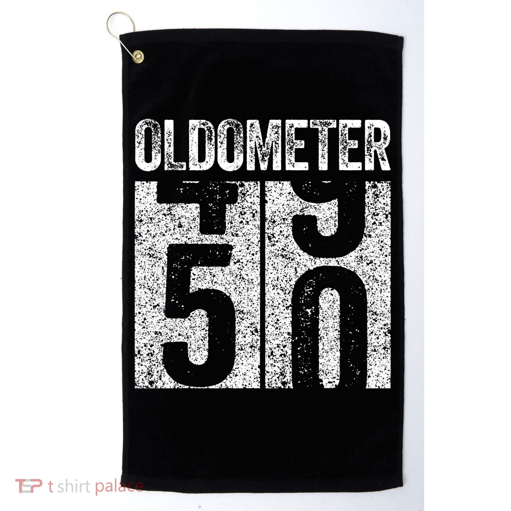 Oldometer 50 50th Birthday Golf Towel