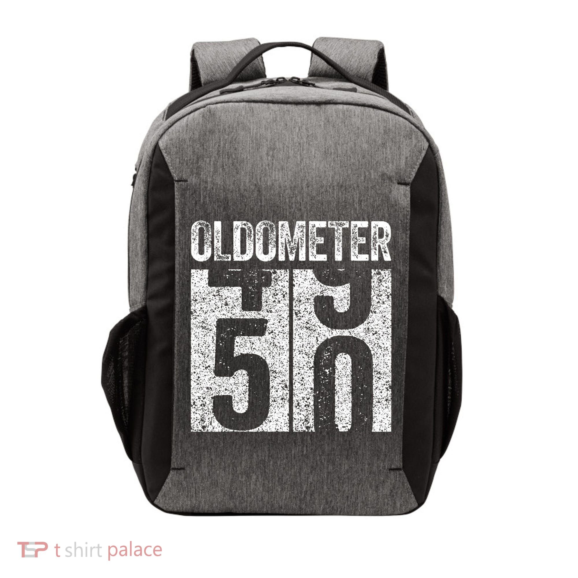 Oldometer 50 50th Birthday Vector Backpack