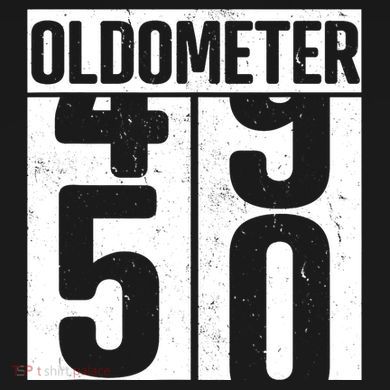 Oldometer 50 50th Birthday Oldometer Ladies PosiCharge Competitor Racerback Tank