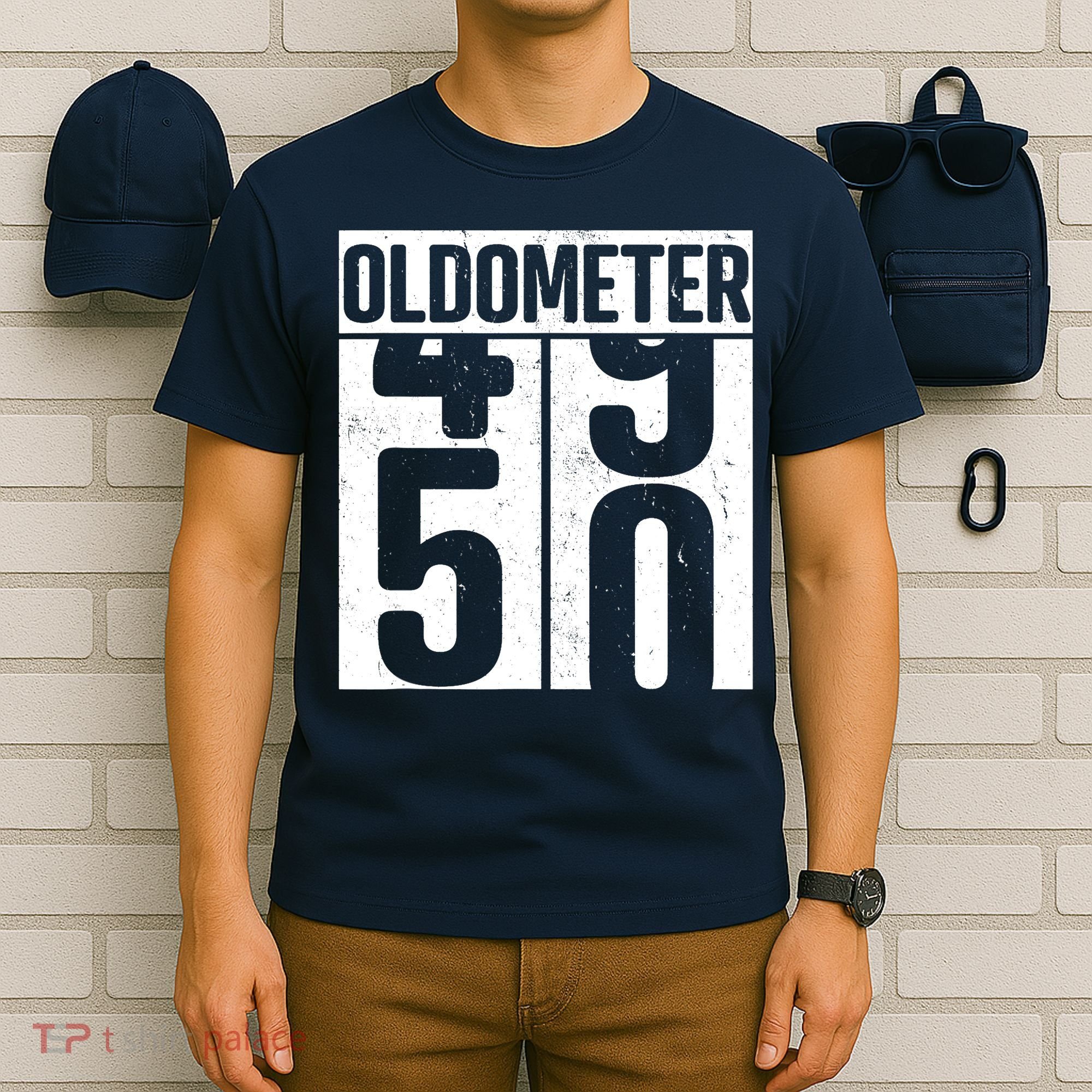 Oldometer 50 50th Birthday Oldometer T-Shirt