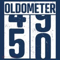 Oldometer 50 50th Birthday Oldometer T-Shirt thumb 7