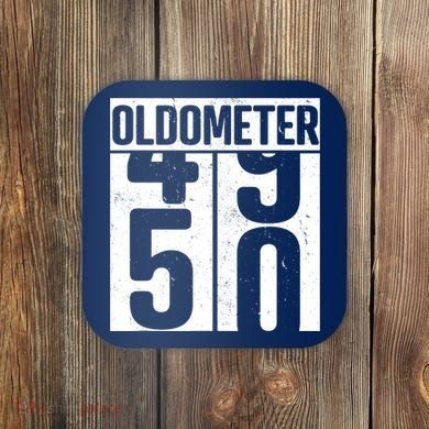 Oldometer 50 50th Birthday Oldometer Coaster