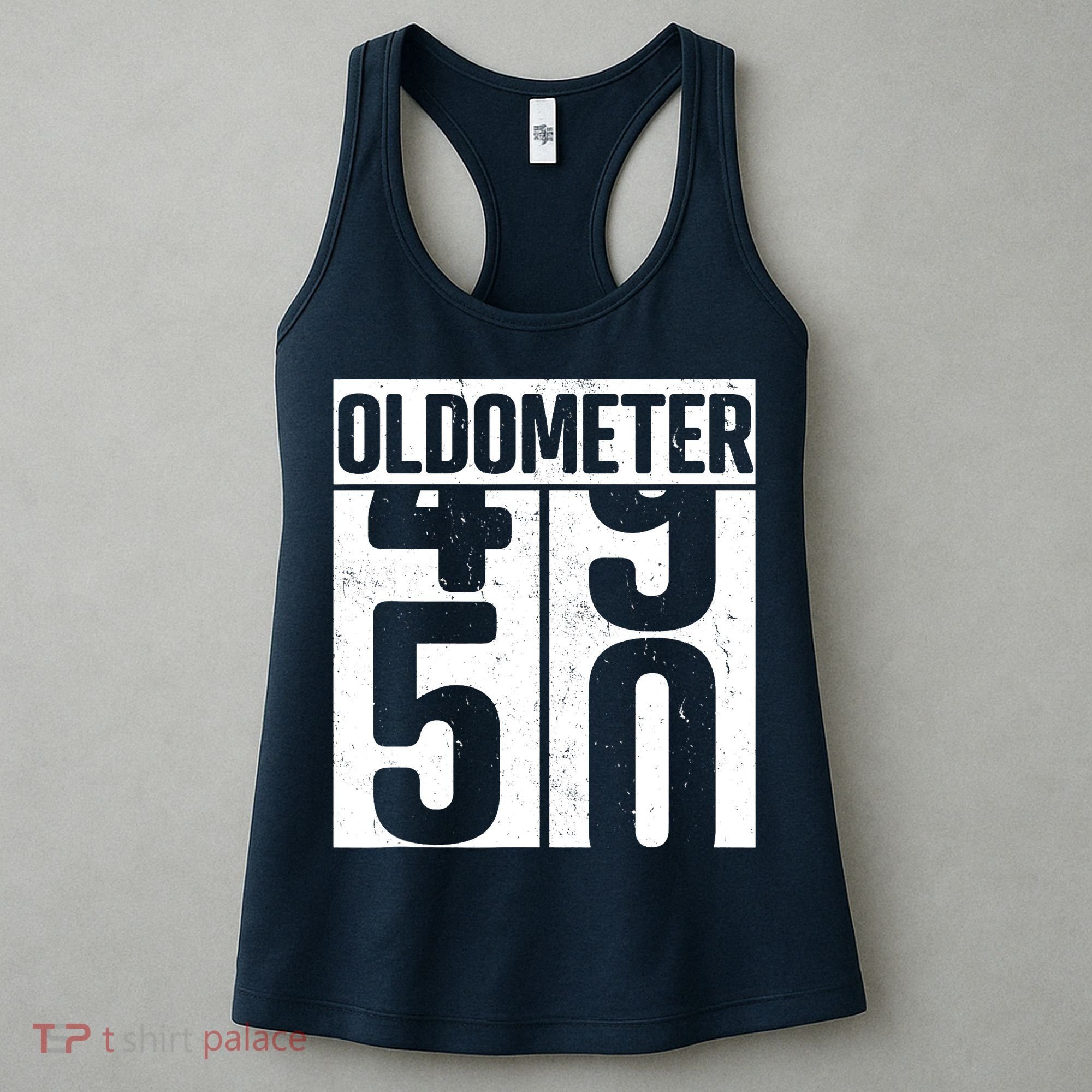 Oldometer 50 50th Birthday Oldometer Women's Tank Top
