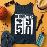 Oldometer 50 50th Birthday Oldometer Tank Top thumb 4