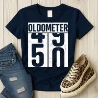 Oldometer 50 50th Birthday Oldometer Women's T-Shirt thumb 3