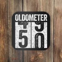 Oldometer 50 50th Birthday Shirt shirt Coaster thumb 0