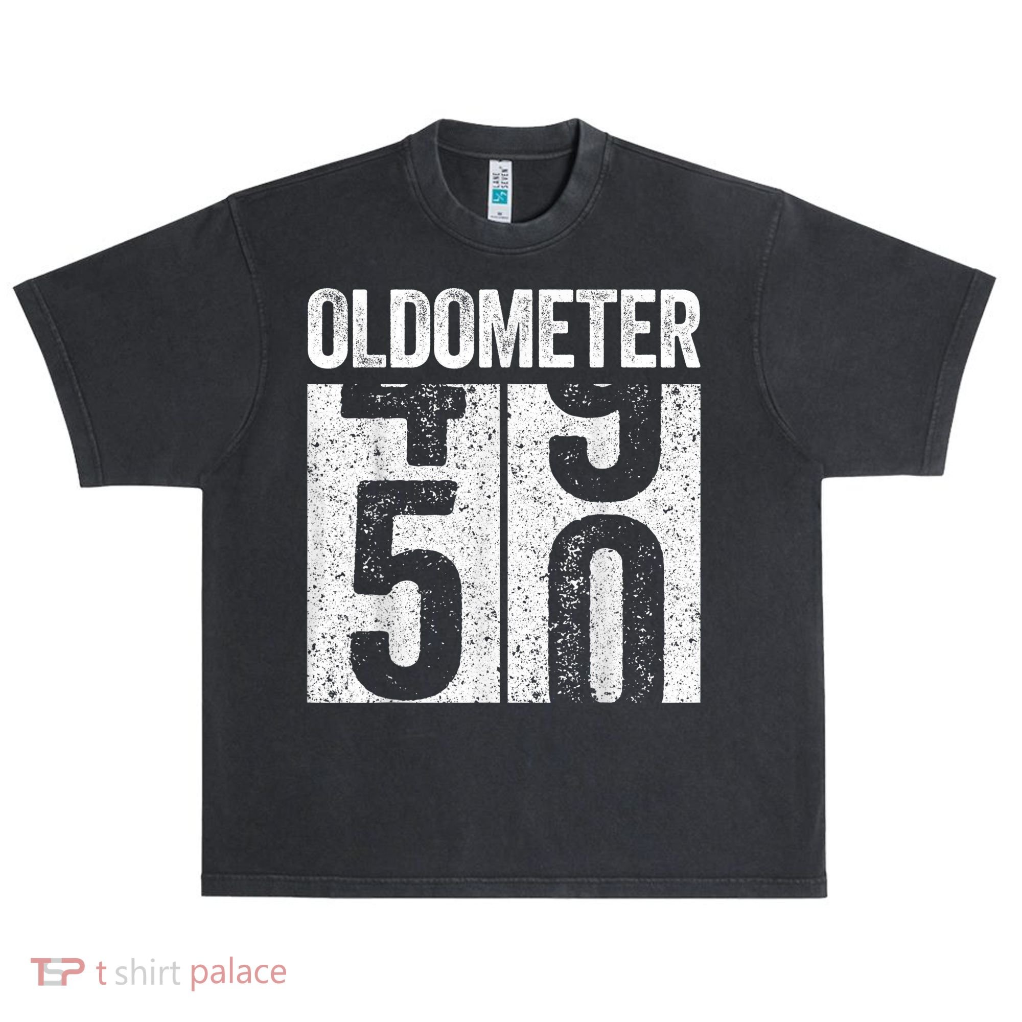 Oldometer 50 50th Birthday Shirt shirt Urban Oversized Heavyweight T-Shirt