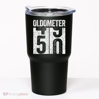 Oldometer 50 50th Birthday Shirt shirt Tumbler thumb 0
