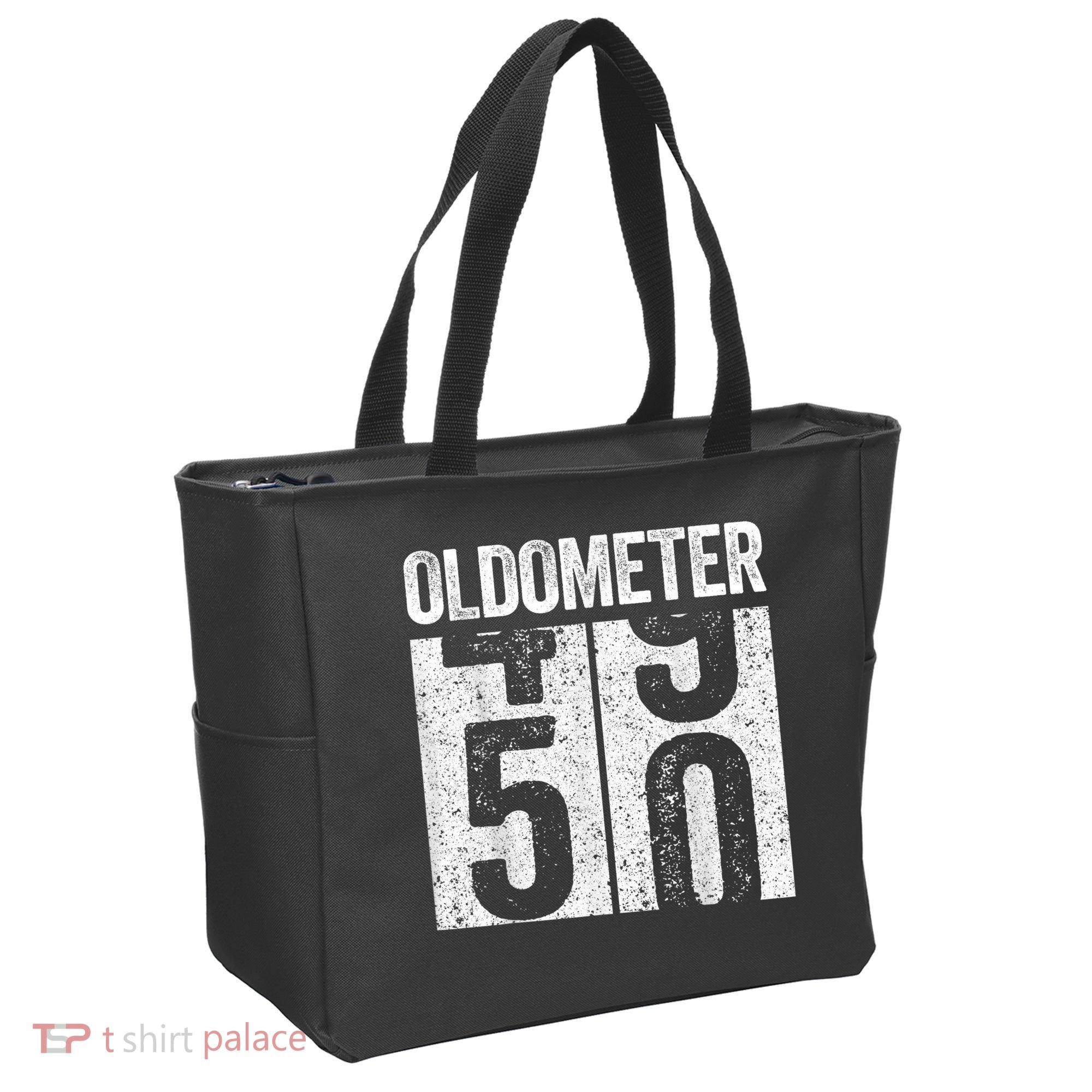 Oldometer 50 50th Birthday Shirt shirt Tote Bag