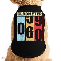 Oldometer 59-60 Funny 60th Birthday Odometer Gift Oldometer Doggie Tank thumb 0