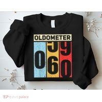 Oldometer 59-60 Funny 60th Birthday Odometer Gift Oldometer Sweatshirt thumb 2