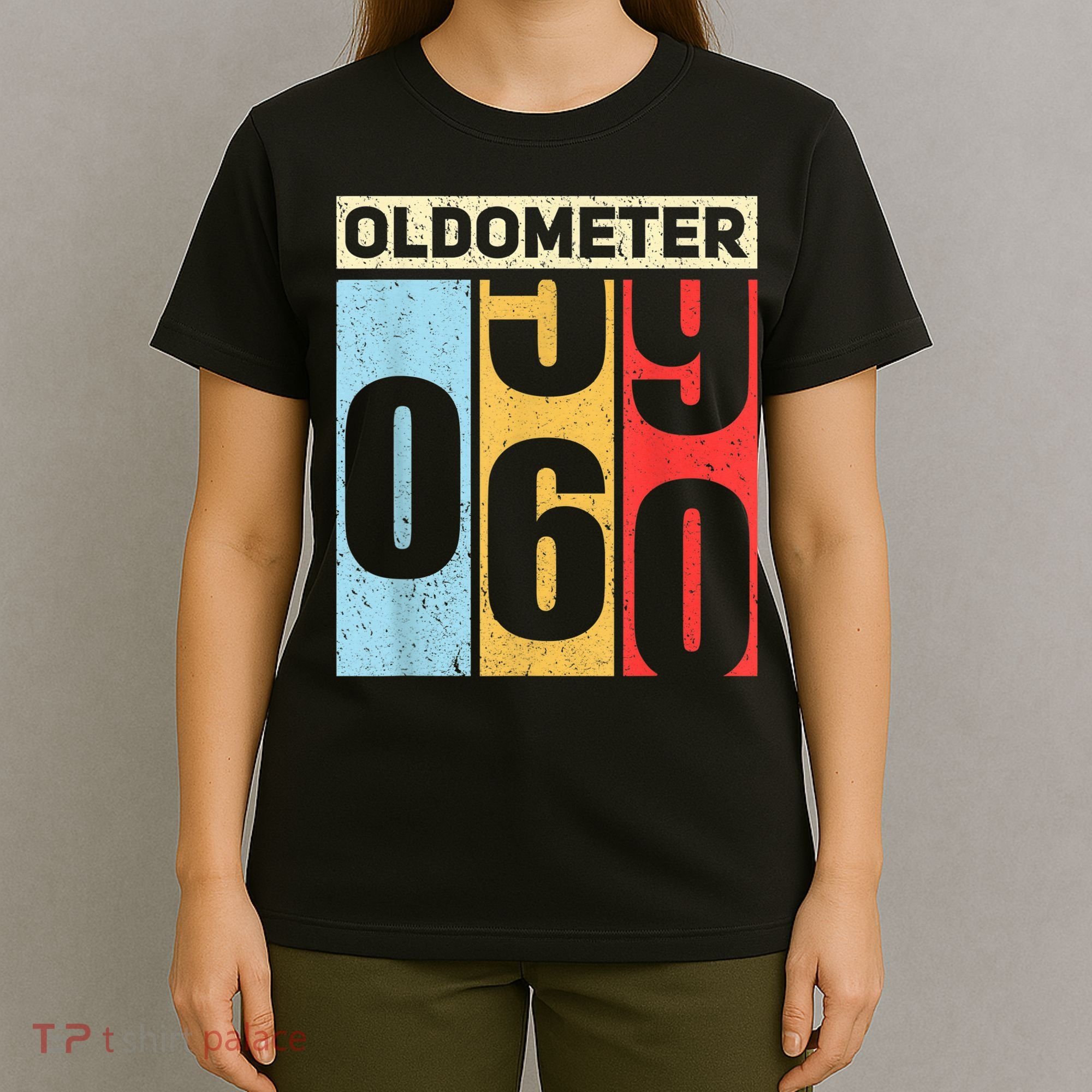Oldometer 59-60 Funny 60th Birthday Odometer Gift Oldometer T-Shirt