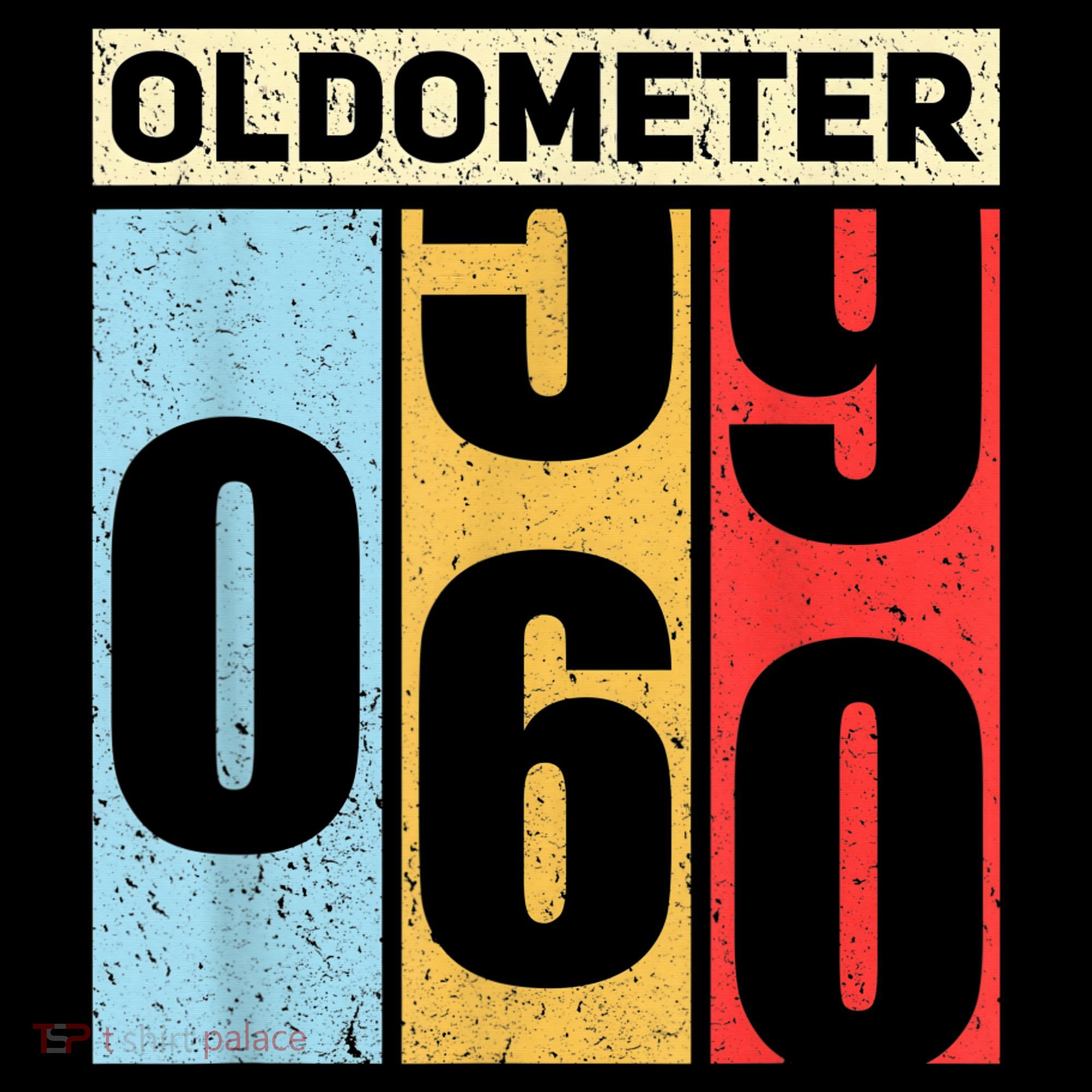 Oldometer 59-60 Funny 60th Birthday Odometer Gift Oldometer T-Shirt